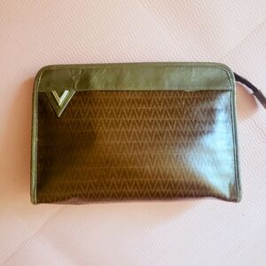 Vintage MARIO VALENTINO Brown Medium Clutch Bag